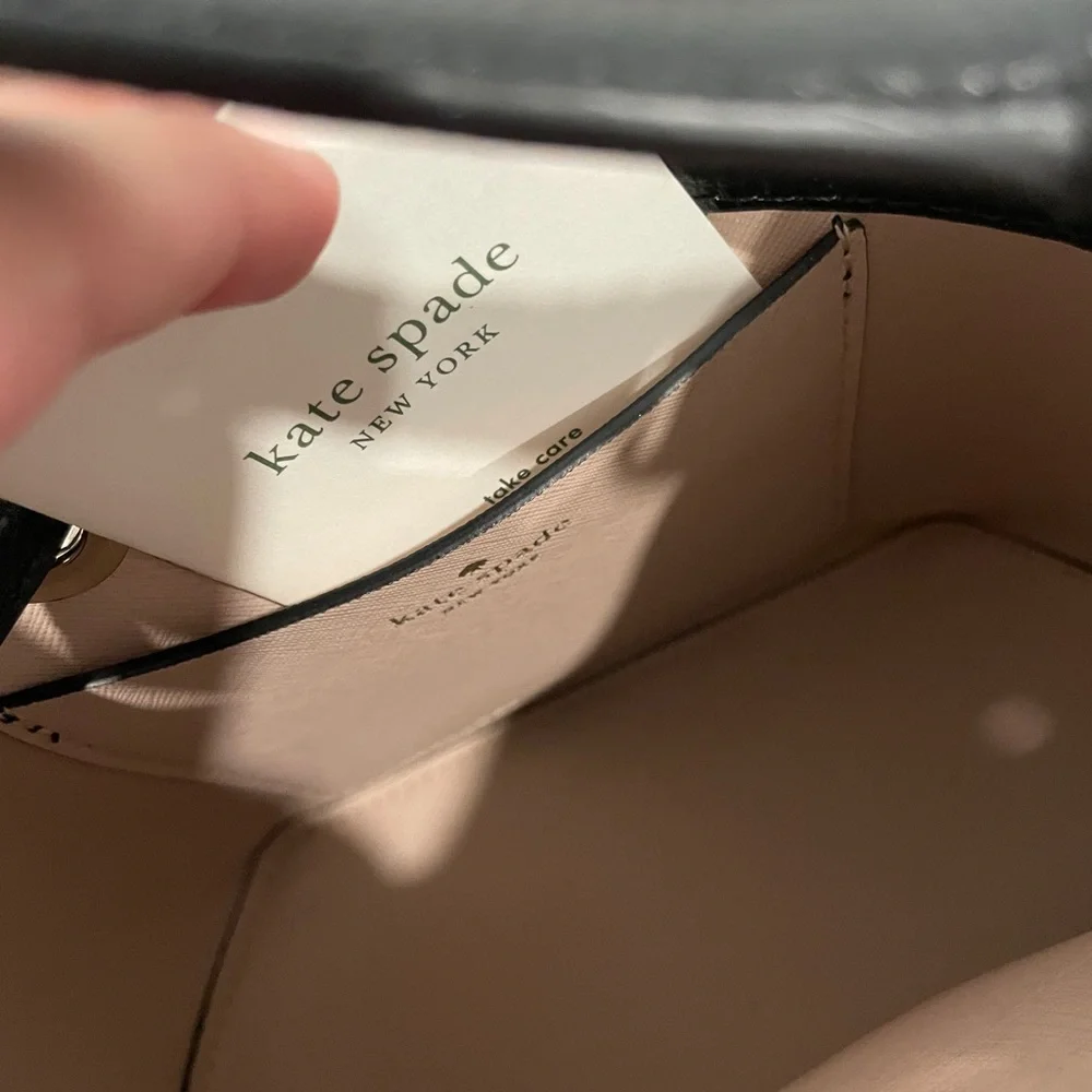 Kate Spade Black Bucket Bag / NWOT - Picture 5 of 9